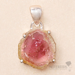 Turmalín meloun přívěsek stříbro Ag 925 P496