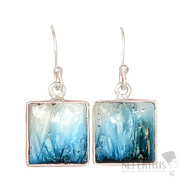 Glacierit náušnice striebro Ag 925 E5