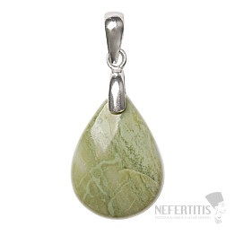 Serpentin přívěsek stříbro Ag 925 č. 5