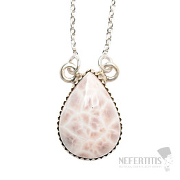 Natrolite necklace silver Ag 925 50160
