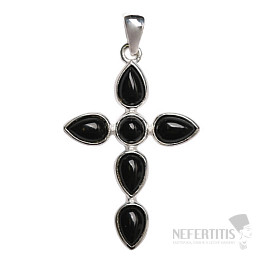Designer pendant onyx silver Ag 925 P504