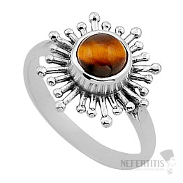 Tygří oko prsten stříbro Ag 925 50897