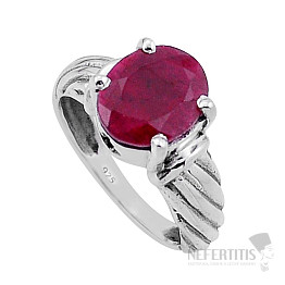 Indischer Rubin - modifizierter Ring Silber Ag 925 50964