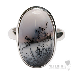 Opal dendritic ring silver Ag 925 R51