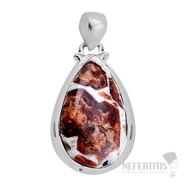 Spessartin ve vápenci přívěsek stříbro Ag 925 51643