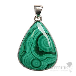 Malachit přívěsek stříbro Ag 925 P52