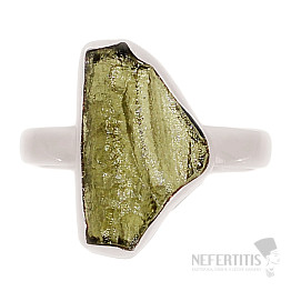 Vltavín prsteň striebro Ag 925 R521