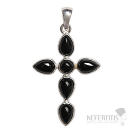Designer pendant onyx silver Ag 925 P524