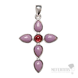 Designer pendant phosphosiderite silver Ag 925 P525