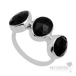 Onyx prsteň striebro Ag 925 52809