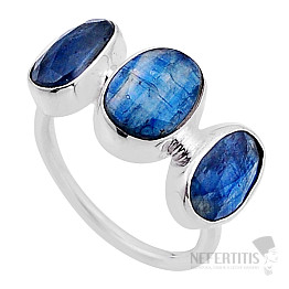 Kyanite blue cut ring silver Ag 925 52830