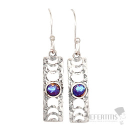 Designer earrings with turquoise silver Ag 925 E53