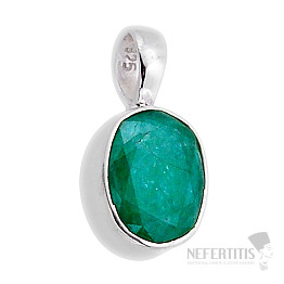 Indian emerald - modified pendant silver Ag 925 53084