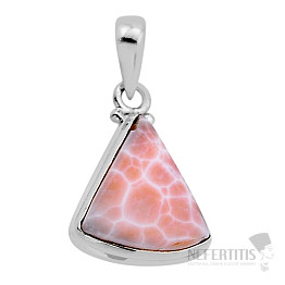 Natrolite pendant silver Ag 925 53226