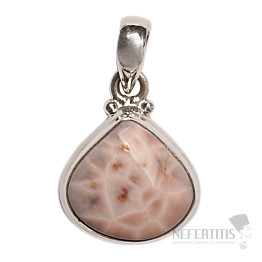 Natrolite pendant silver Ag 925 53232