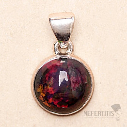 Opál černý etiopský přívěsek stříbro Ag 925 P535