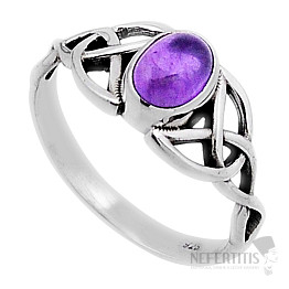 Ametyst prsten stříbro Ag 925 54752