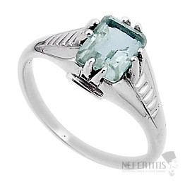 Amethyst green - prasiolite ring silver Ag 925 54788