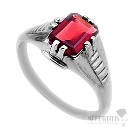 Garnet cut ring silver Ag 925 54938
