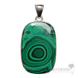 Malachite pendant silver Ag 925 P55