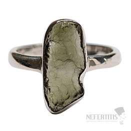 Vltavín prsteň striebro Ag 925 R566