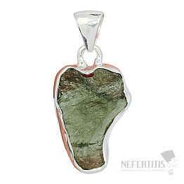 Moldavite pendant silver Ag 925 P589
