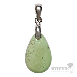 Chrysopras-Zitronenanhänger, Silber Ag 925 Nr. 6