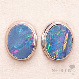 Opal australische Ohrringe Silber Ag 925 60931