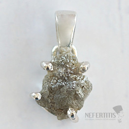 Diamant Natur Roh Anhänger Silber Ag 925 LOT61