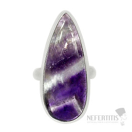 Amethyst chevron ring silver Ag 925 R612