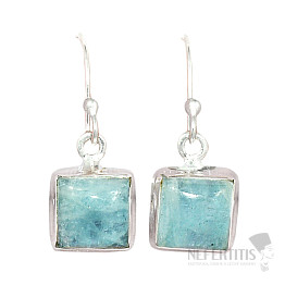 Aquamarine earrings silver Ag 925 E619