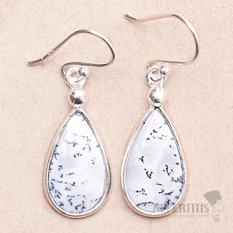 Opal dendritische Ohrringe Silber Ag 925 62670