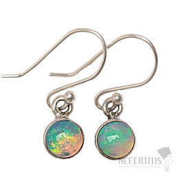 Opal äthiopische Ohrringe Silber Ag 925 E639