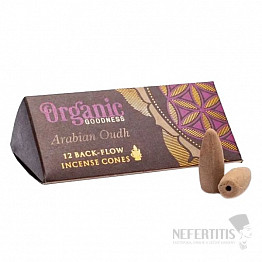 Vonné kužely pro tekoucí dým Organic Goodness Arabian Oudh Backflow Cones