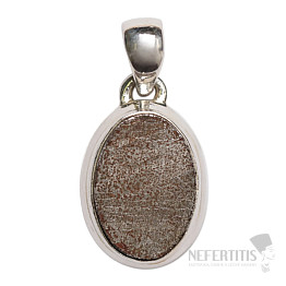 Meteorit Muonionalusta Anhänger Silber Ag 925 P649