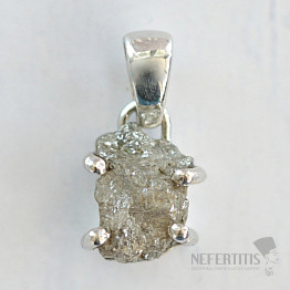 Diamant Natur Roh Anhänger Silber Ag 925 LOT65