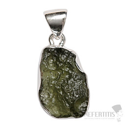 Moldavite pendant silver Ag 925 P663