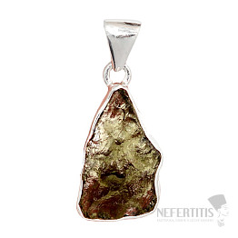 Moldavite pendant silver Ag 925 P669