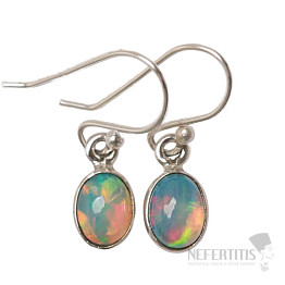 Opal äthiopische Ohrringe Silber Ag 925 E672
