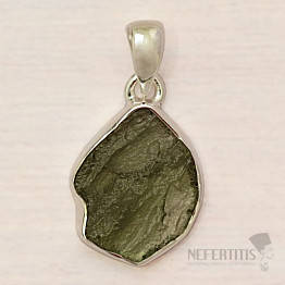 Moldavite pendant silver Ag 925 P676