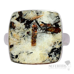 Astrofylit prsteň striebro Ag 925 R688