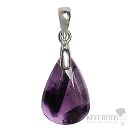 Amethyst-Trapiche-Anhänger, Silber Ag 925 Nr. 7