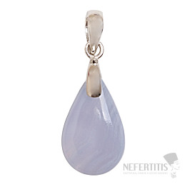 Agate lace blue pendant silver Ag 925 no. 7