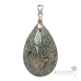 Moosachat-Anhänger, Silber Ag 925, Nr. 7