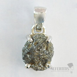 Diamant Natur Roh Anhänger Silber Ag 925 LOT69