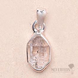 Herkimer diamant přívěsek stříbro Ag 925 LOT70
