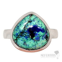 Malachite in azurite ring silver Ag 925 R701