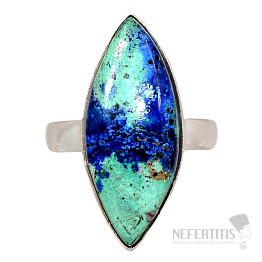 Malachite in azurite ring silver Ag 925 R702