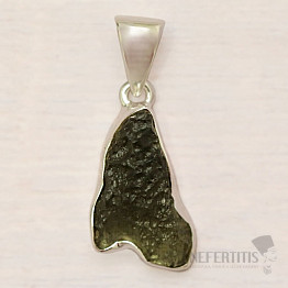 Moldavite pendant silver Ag 925 P707