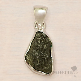 Moldavite pendant silver Ag 925 P710